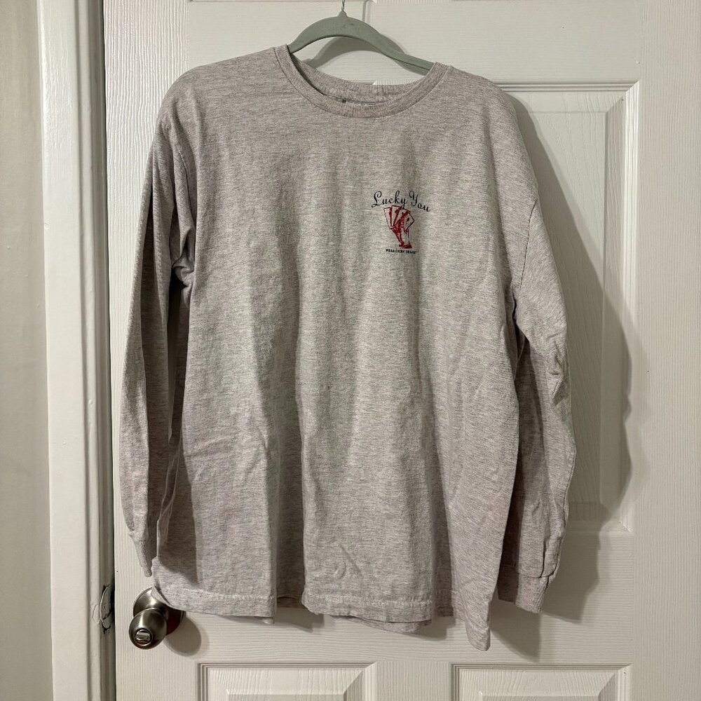 Vintage Lucky Jeans Lucky You House of Cards Long Sleeve T Shirt